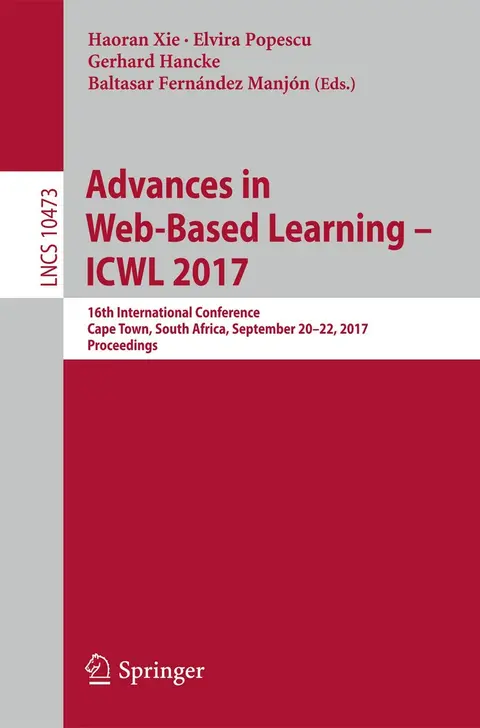 Cover of Advances in Web-Based Learning – ICWL 2017