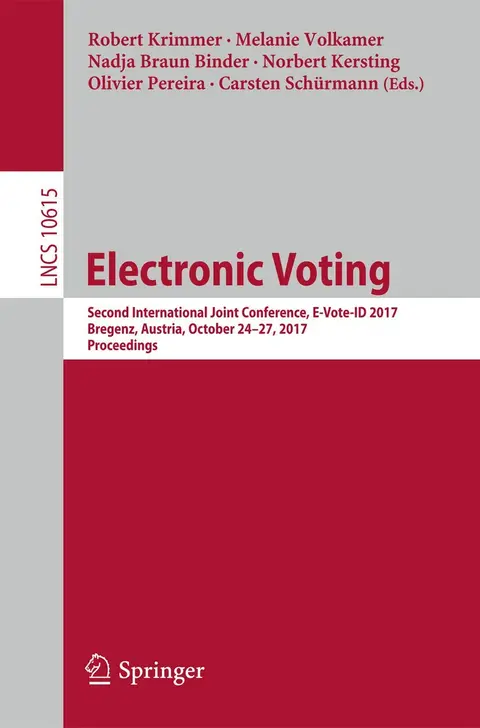 Cover of Electronic Voting