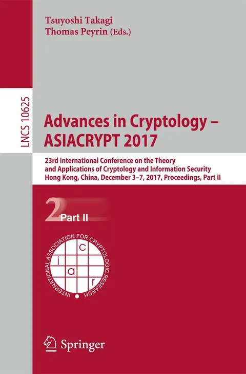 Cover of Advances in Cryptology – ASIACRYPT 2017