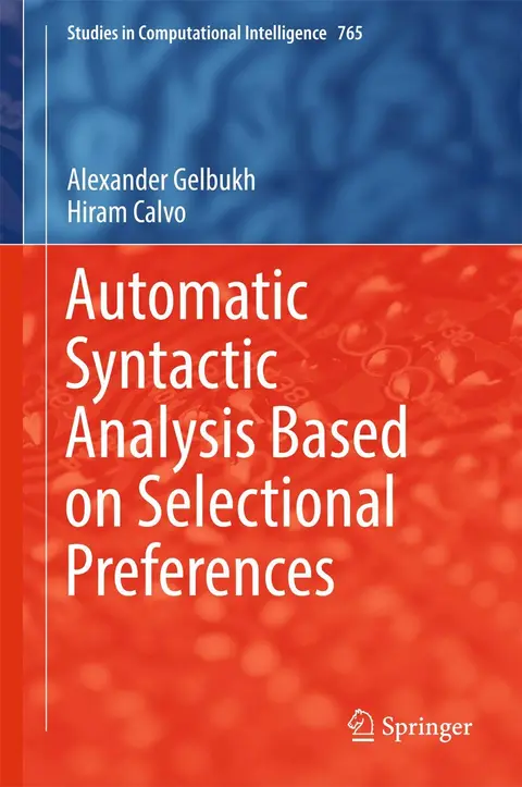 Cover of Automatic Syntactic Analysis Based on Selectional Preferences