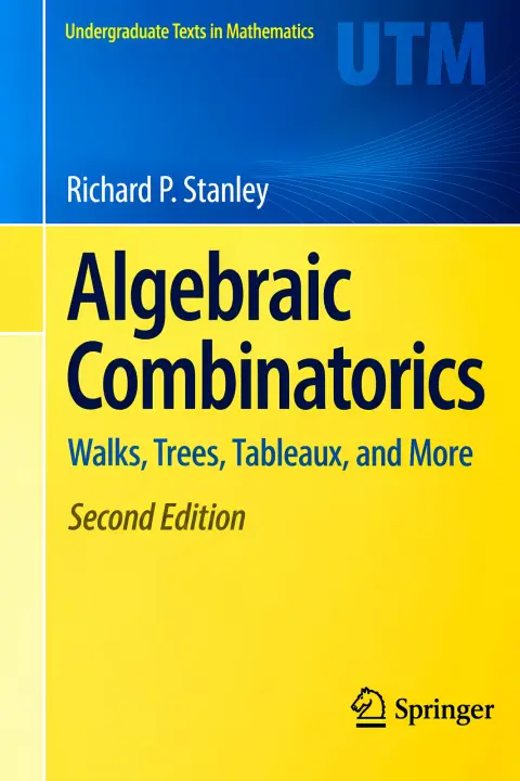 Cover of Algebraic Combinatorics Walks Trees Tableaux and More 2ed (hb 2018)