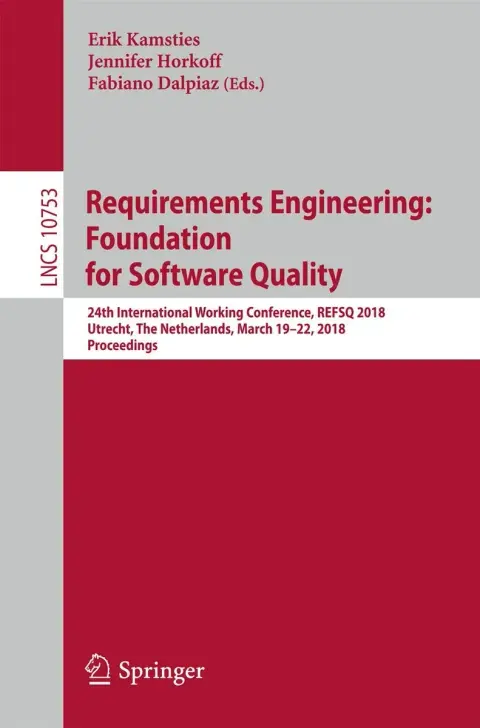 Cover of Requirements Engineering