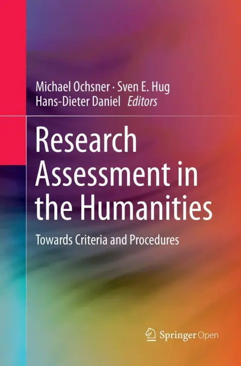 Cover of Research Assessment in the Humanities