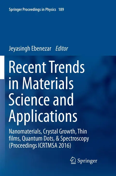 Cover of Recent Trends in Materials Science and Applications