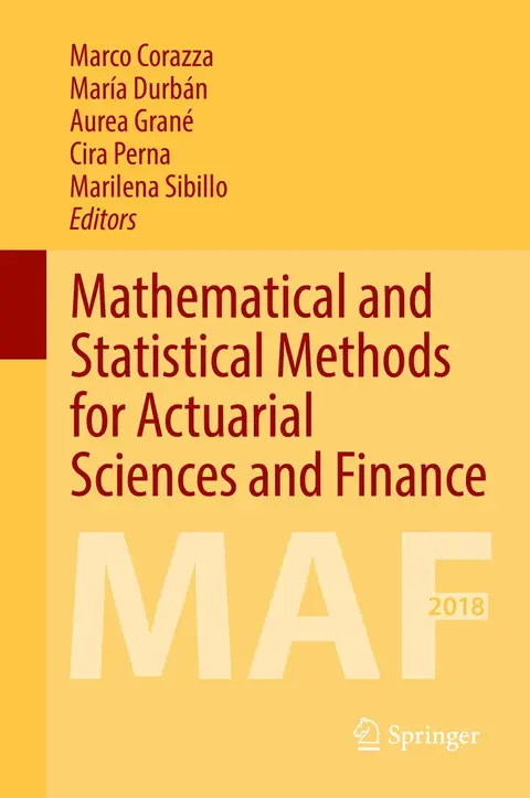 Cover of Mathematical and Statistical Methods for Actuarial Sciences and Finance