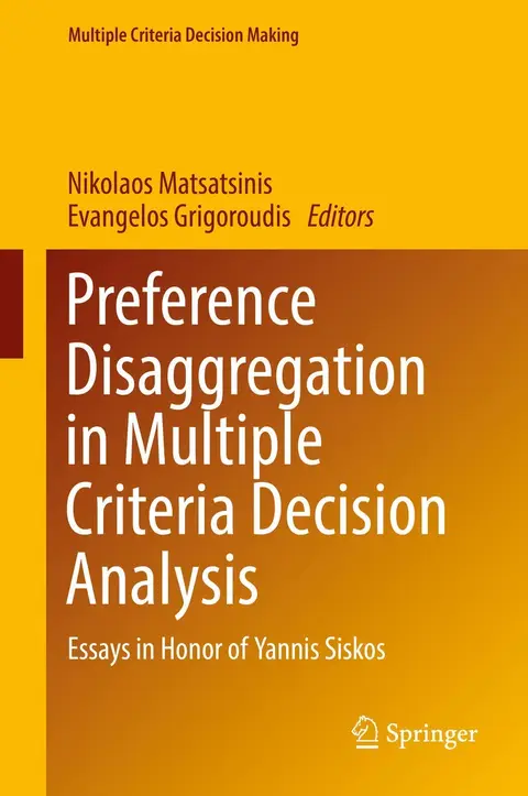 Cover of Preference Disaggregation in Multiple Criteria Decision Analysis