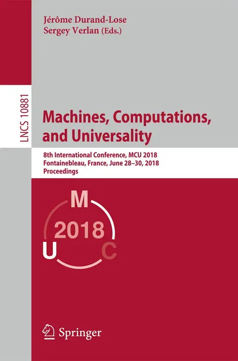 Cover of Machines, Computations, and Universality
