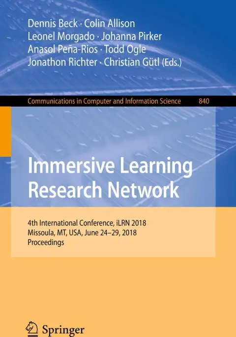 Cover of Immersive Learning Research Network