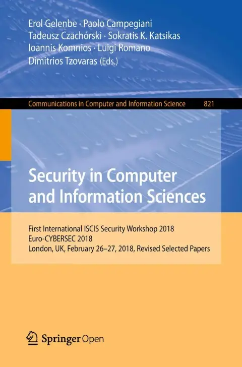 Cover of Security in Computer and Information Sciences