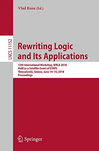Cover of Rewriting Logic and Its Applications