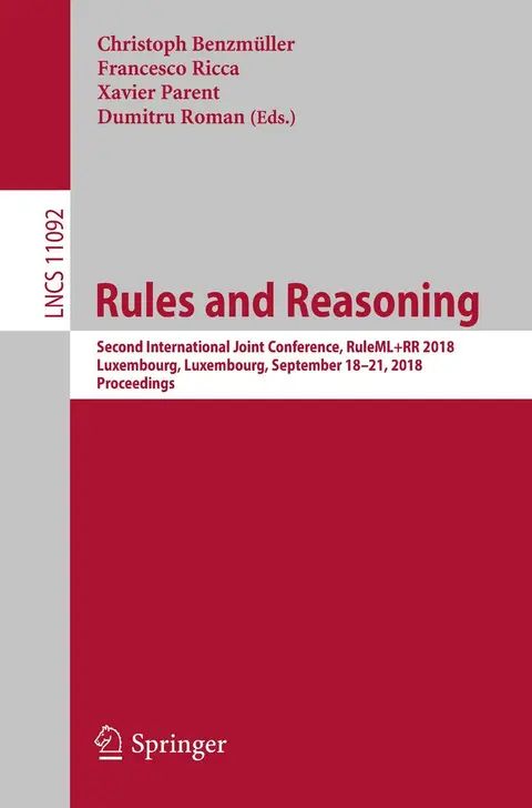 Cover of Rules and Reasoning