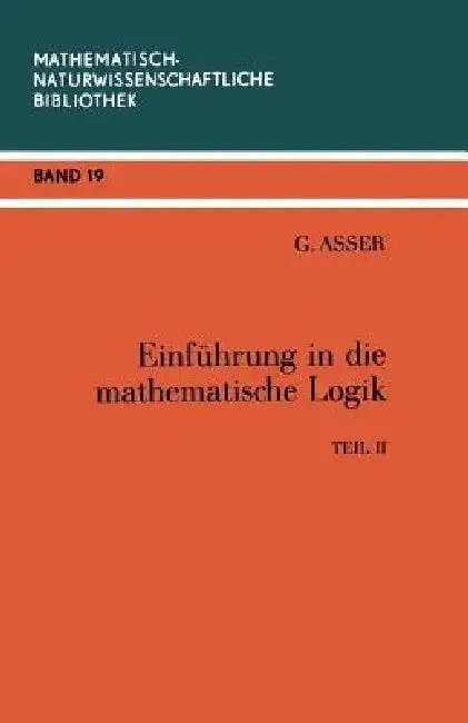 Cover of Einführung in Die Mathematische Logik
