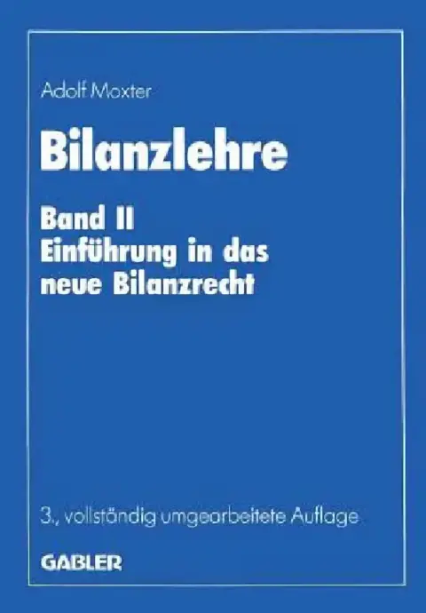 Cover of Bilanzlehre
