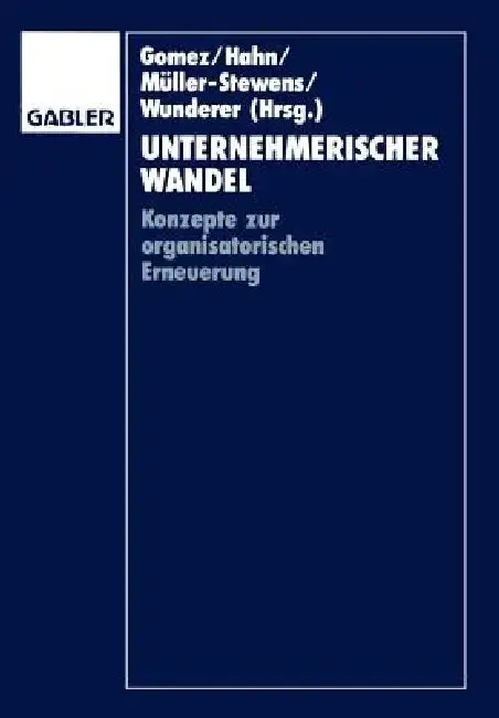 Cover of Unternehmerischer Wandel