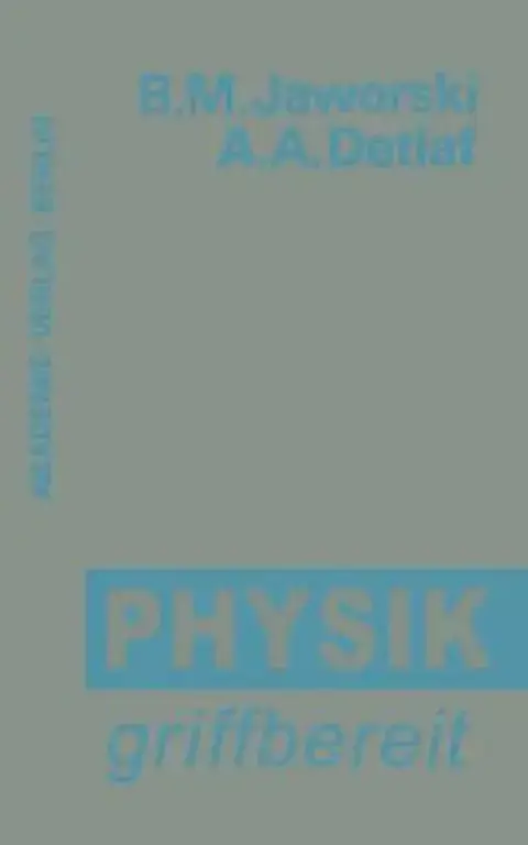 Cover of Physik Griffbereit
