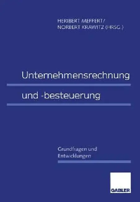 Cover of Unternehmensrechnung Und -Besteuerung