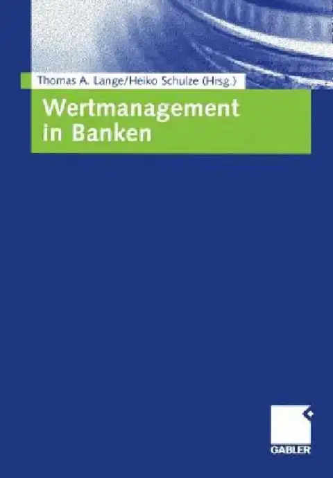 Cover of Wertmanagement in Banken