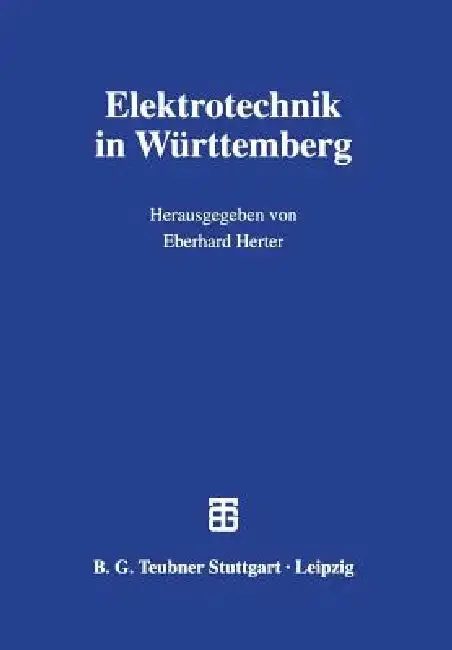 Cover of Elektrotechnik in Württemberg