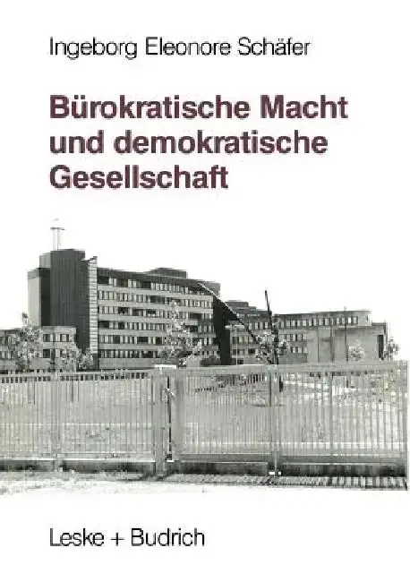 Cover of Bürokratische Macht Und Demokratische Gesellschaft