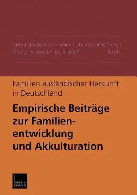 Cover of Familien Ausländischer Herkunft in Deutschland