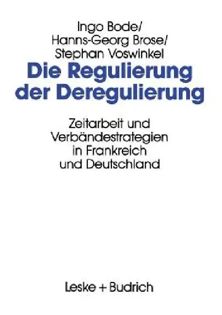 Cover of Die Regulierung Der Deregulierung