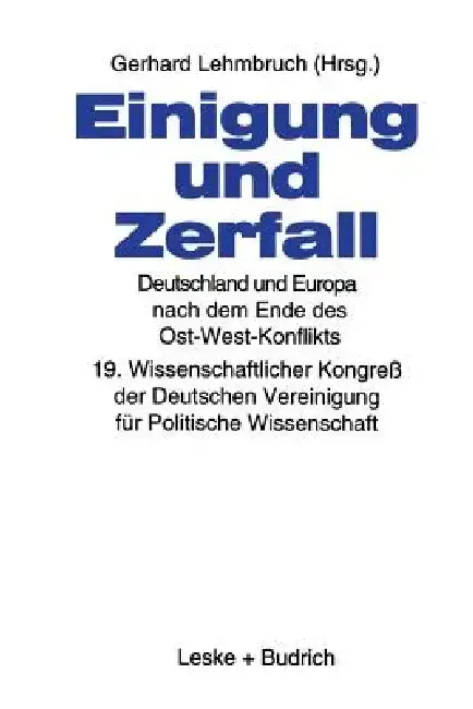 Cover of Einigung Und Zerfall