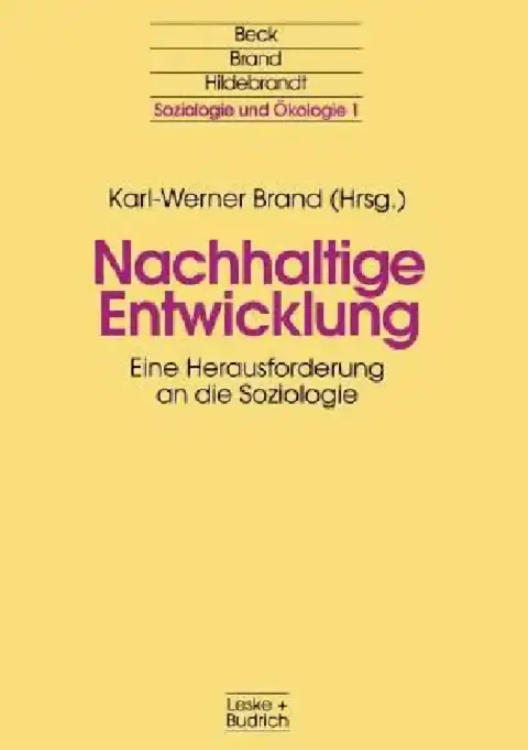 Cover of Nachhaltige Entwicklung