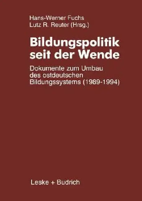 Cover of Bildungspolitik Seit Der Wende