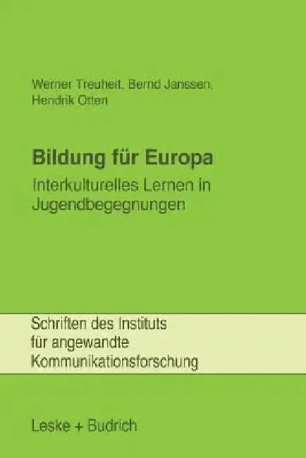 Cover of Bildung Für Europa