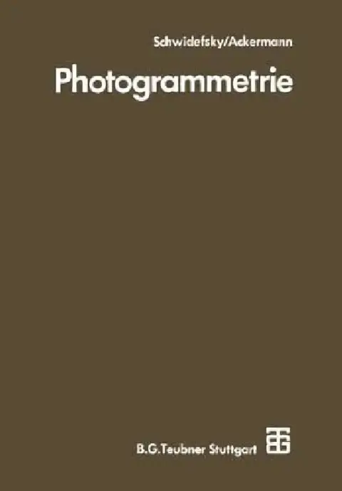 Cover of Photogrammetrie