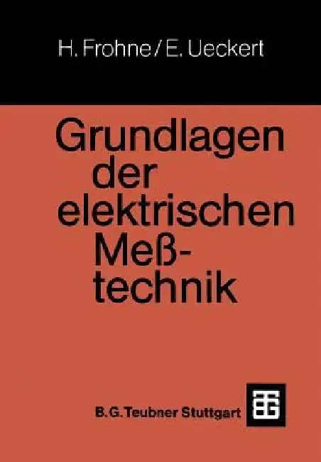 Cover of Grundlagen Der Elektrischen Meßtechnik