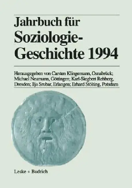 Cover of Jahrbuch Für Soziologiegeschichte 1994