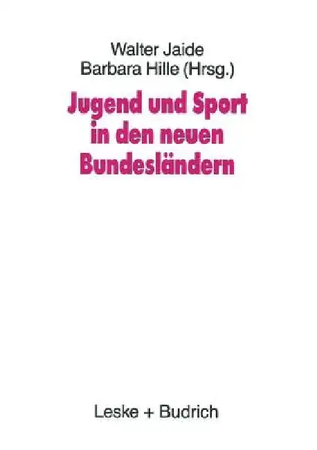 Cover of Jugend Und Sport in Den Neuen Bundesländern