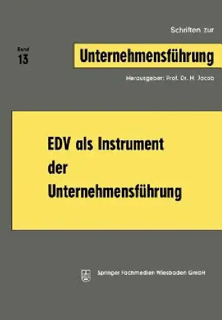 Cover of EDV ALS Instrument Der Unternehmensführung