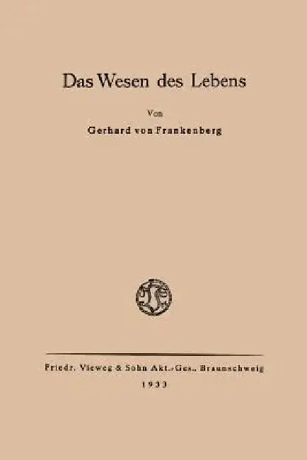 Cover of Das Wesen Des Lebens