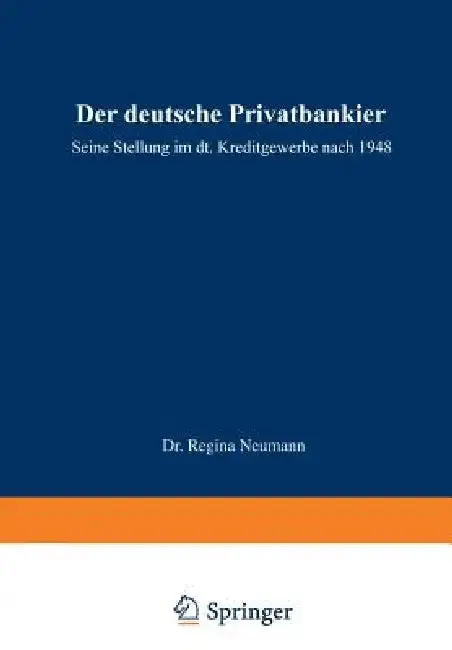 Cover of Der Deutsche Privatbankier