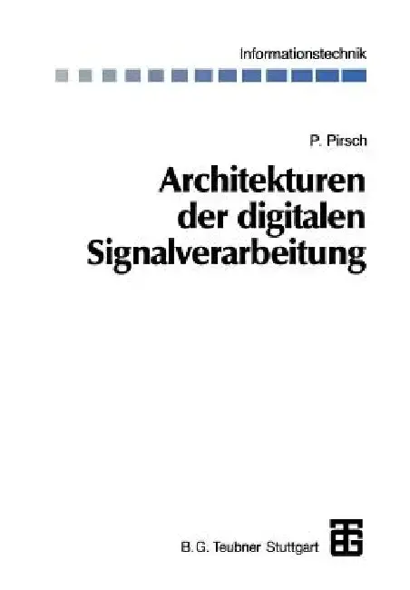 Cover of Architekturen Der Digitalen Signalverarbeitung