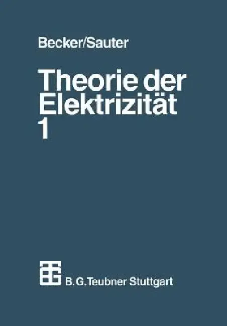 Cover of Theorie Der Elektrizität