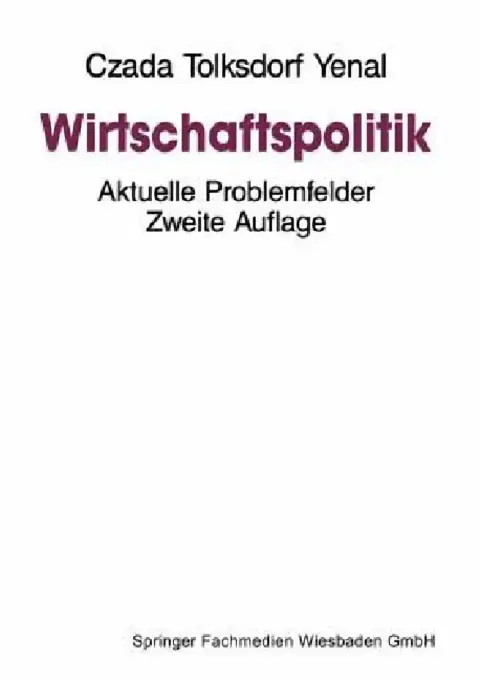 Cover of Wirtschaftspolitik