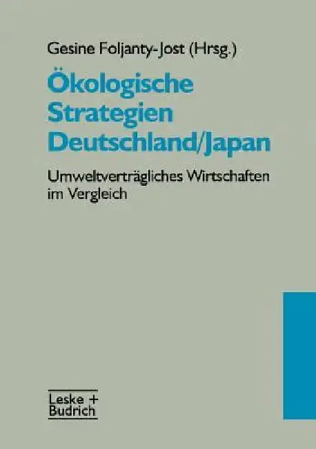 Cover of Ökologische Strategien Deutschland/Japan