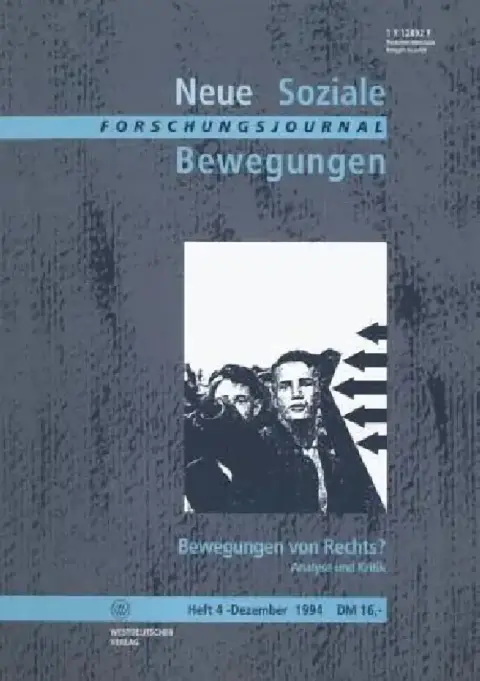 Cover of Forschungsjournal Neue Soziale Bewegungen