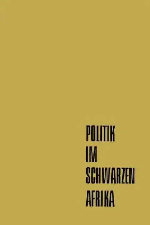 Cover of Politik Im Schwarzen Afrika