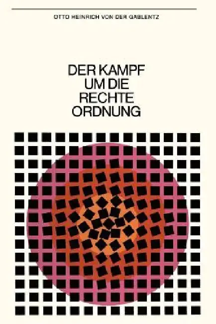 Cover of Der Kampf Um Die Rechte Ordnung