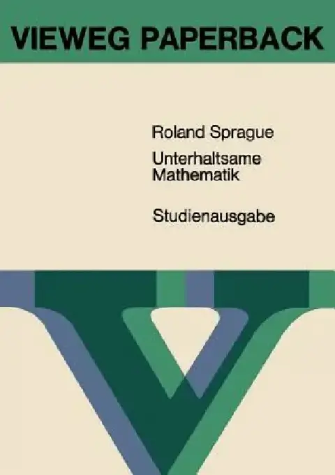 Cover of Unterhaltsame Mathematik