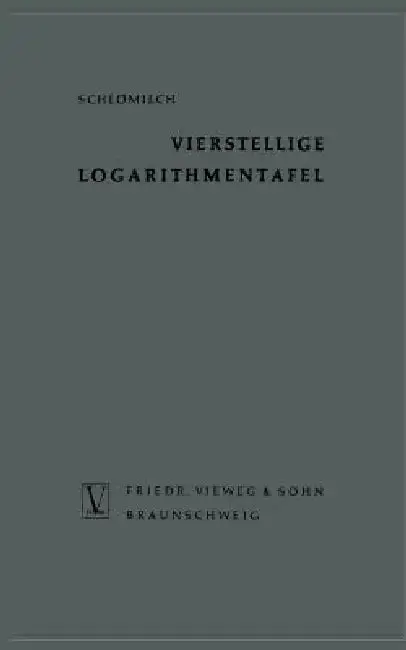 Cover of Vierstellige Logarithmentafel