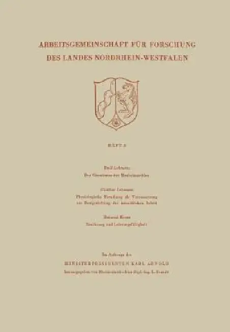 Cover of Der Chemismus Der Muskelmaschine. Physiologische Forschung ALS Voraussetzung Zur Bestgestaltung Der Menschlichen Arbeit. Ernährung Und Leistungsfähigk