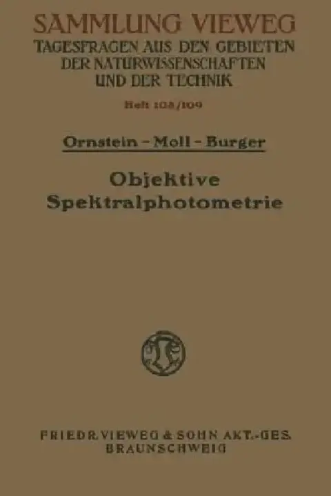 Cover of Objektive Spektralphotometrie