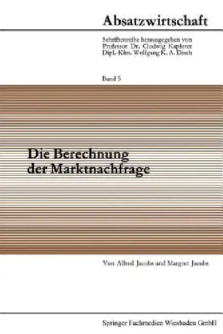 Cover of Die Berechnung Der Marktnachfrage