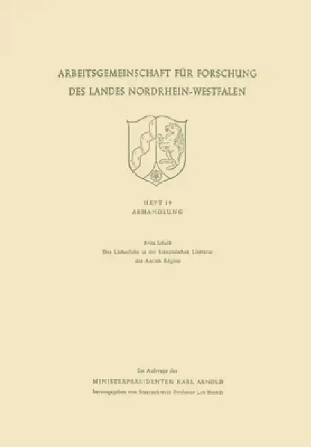 Cover of Das Lächerliche in der französischen Literatur des Ancien Régime