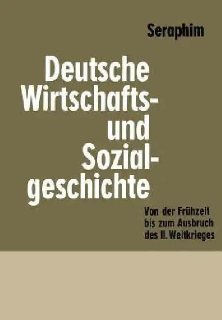 Cover of Deutsche Wirtschafts- Und Sozialgeschichte